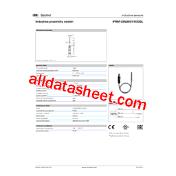 Baumer IFRM 03N3501/KS35L Inductive proximity switch Fiche technique | Fixfr