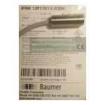 Baumer IFRM 04N37A1/KS35PL Inductive proximity switch Fiche technique