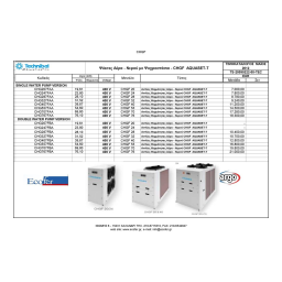 TECHNIBEL CHG327FAA Groupes d'eau glacÃ©e air/eau > 17KW Guide d'installation | Fixfr