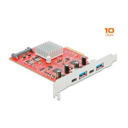 DeLOCK 89041 PCI Express x4 Card to SuperSpeed USB 10 Gbps Fiche technique | Fixfr