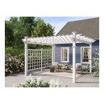 Vita 12x12 Regency Pergola with Privacy Trellis Mode d'emploi