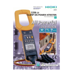 Hioki CLAMP ON POWER HiTESTER 3286-20 Manuel utilisateur