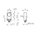 Baumer IFFM 12P37A3/S05L Inductive proximity switch Fiche technique