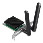 Trendnet TEW-907ECH AX3000 Wireless Dual Band &amp; Bluetooth&reg; 5.2 (Class 2) PCIe Adapter Fiche technique