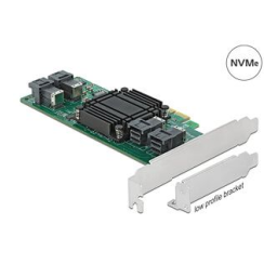 DeLOCK 90585 PCI Express x8 Card to 4 x internal SFF-8643 NVMe - Low Profile Form Factor Fiche technique | Fixfr