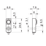 Baumer IF08.D03L-Q25.UA1E.7VNU Inductive distance sensor Fiche technique