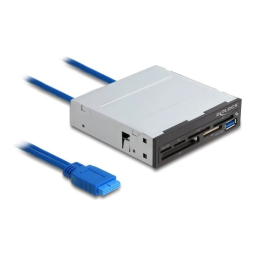 DeLOCK 91758 SuperSpeed USB Card Reader for CF / SD / Micro SD / MS / M2 / xD memory cards Fiche technique | Fixfr