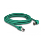 DeLOCK 80124 RJ45 Network Cable PROFINET SF/UTP 90&deg; angled 3 m green Fiche technique