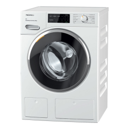 Miele WWI 860 WCS PWash & TDos & 9kg Lave-linge à chargement frontal W1 Manuel utilisateur | Fixfr