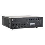 RCF ZM 2124 6 ZONES AMPLIFIED MASTER UNIT sp&eacute;cification