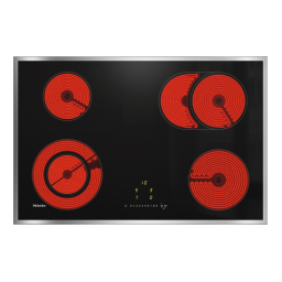Miele KM 6522 FR Plaque électrique, vitrocéramique ou induction Manuel du propriétaire | Fixfr