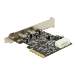 DeLOCK 89442 PCI Express x4 Card &gt; 2 x external SuperSpeed USB 10 Gbps (USB 3.1 Gen 2) USB Type-C&trade; female Fiche technique