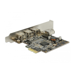 DeLOCK 89864 PCI Express Card > 3 x external FireWire B + 1 x internal FireWire A Fiche technique | Fixfr