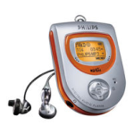 Philips SA2300/02 Baladeur audio &agrave; m&eacute;moire flash Manuel utilisateur