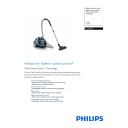 Philips FC8633/01 PowerPro Active Aspirateur sans sac Manuel utilisateur | Fixfr