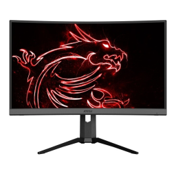 MSI Optix MAG272CRX monitor Manuel du propriétaire | Fixfr