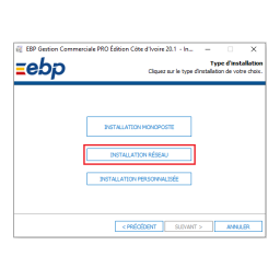 EBP Installation des versions 2010 en réseau client-serveur Manuel utilisateur | Fixfr
