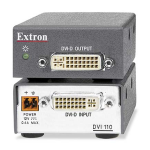 Extron DVI 110 sp&eacute;cification