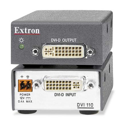 Extron DVI 110 spécification | Fixfr