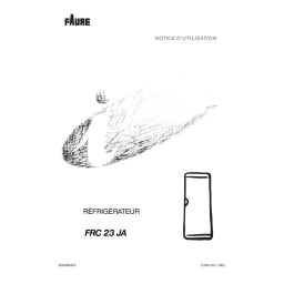 Faure FRC 23 JA Manuel utilisateur | Fixfr