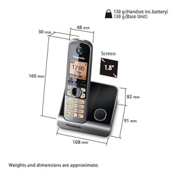 Panasonic KXTG6712SL Operating instrustions | Fixfr