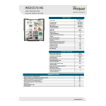 Whirlpool WSX5578 MS Side-by-Side Manuel utilisateur