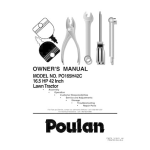 Poulan PO165H42C Manuel utilisateur