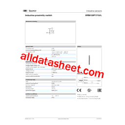 Baumer IFRM 03P1713/L Inductive proximity switch Fiche technique | Fixfr