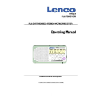 Lenco WR-34 PLL Manuel utilisateur