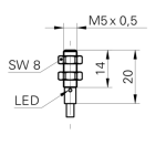 Baumer IFRM 05N37A3/PL Inductive proximity switch Fiche technique