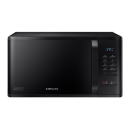 Samsung MS23K3513AK Micro-ondes Solo 23L Noir Samsung - Manuel utilisateur | Fixfr