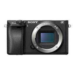 Sony α 6300 Manuel utilisateur | Fixfr