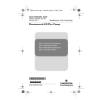 Rosemount Syst&egrave;me Eagle Eye 415 de pour pompes d&rsquo;incendie Manuel utilisateur