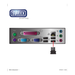 Sweex MI670 Manuel utilisateur | Fixfr