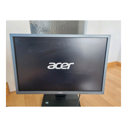 Acer B223PWL Monitor Manuel utilisateur | Fixfr