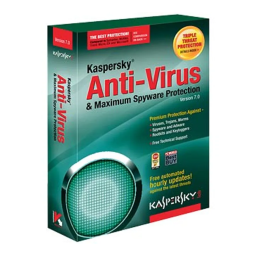 Kaspersky Anti-Virus 7.0 Manuel utilisateur | Fixfr