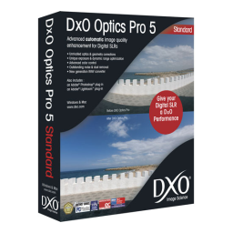 DxO Optics Pro v5 Manuel utilisateur | Fixfr