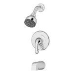 Symmons Unity 1-Handle Tub and Shower Faucet Trim Kit in Chrome (Valve Not Included) Guide d'installation