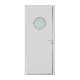 Porte d'entrée aluminium Angelina blanc 90 x h.215 cm poussant droit