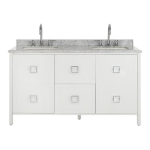 Home Decorators Collection 9703100410 Drexel 60 in. W Vanity sp&eacute;cification