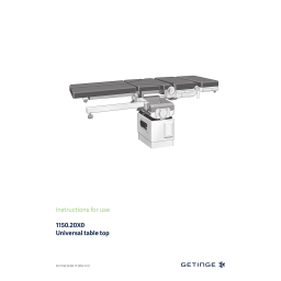 Getinge 100272A0 Horseshoe-Shaped Head Rest, Two-Piece Mode d'emploi | Fixfr