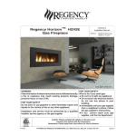 Regency Fireplace Products Horizon HZ42E Gas Fireplace Manuel utilisateur