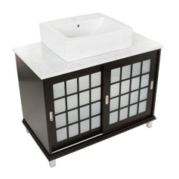 Home Decorators Collection Zen 39 in. Bath Vanity in Espresso with Marble Vanity Top in White Carrara with White Sink Guide d'installation | Fixfr