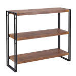 FIVEGIVEN Industrial Corner Shelf 3 Tier Bookshelf Wood Plant Stand Bookcase Storage Rack Bookcase Manuel utilisateur