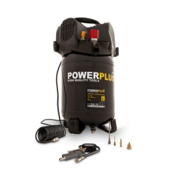 Powerplus POWX1731 COMPR 1100W 24L +6PCS NO OIL 1,5HP Manuel du propriétaire | Fixfr