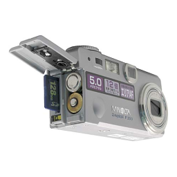 KONICA DiMAGE F300 Mode d'emploi | Fixfr