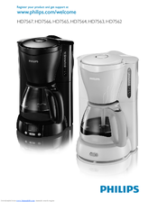 Philips HD7567/20 Café Gaia Cafetière Manuel utilisateur | Fixfr