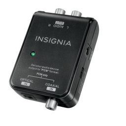 Insignia NS-HZ313 | NS-HZ313-C Optical/Coaxial Digital-to-Analog Converter Guide d'installation rapide | Fixfr