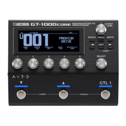 Boss GT-1000CORE Guitar Effects Processor Manuel utilisateur | Fixfr