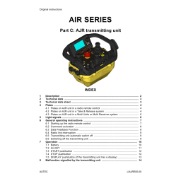 Autec s.r.l. OQA-AJRDA0BM Remotecontrol - portable unit Manuel utilisateur | Fixfr